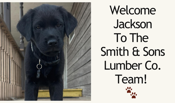 📣 Meet Our Newest Team Member at Smith & Sons Lumber Co. 🐾